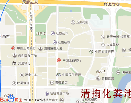 天府长城清掏化粪池服务片区地图