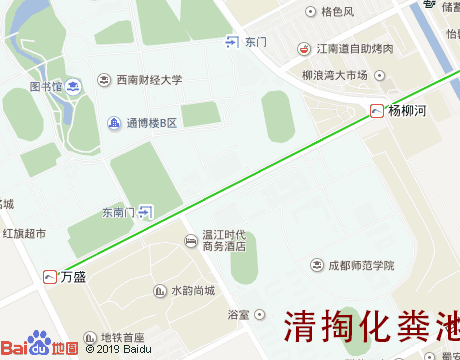 温江大学城清掏化粪池服务片区地图